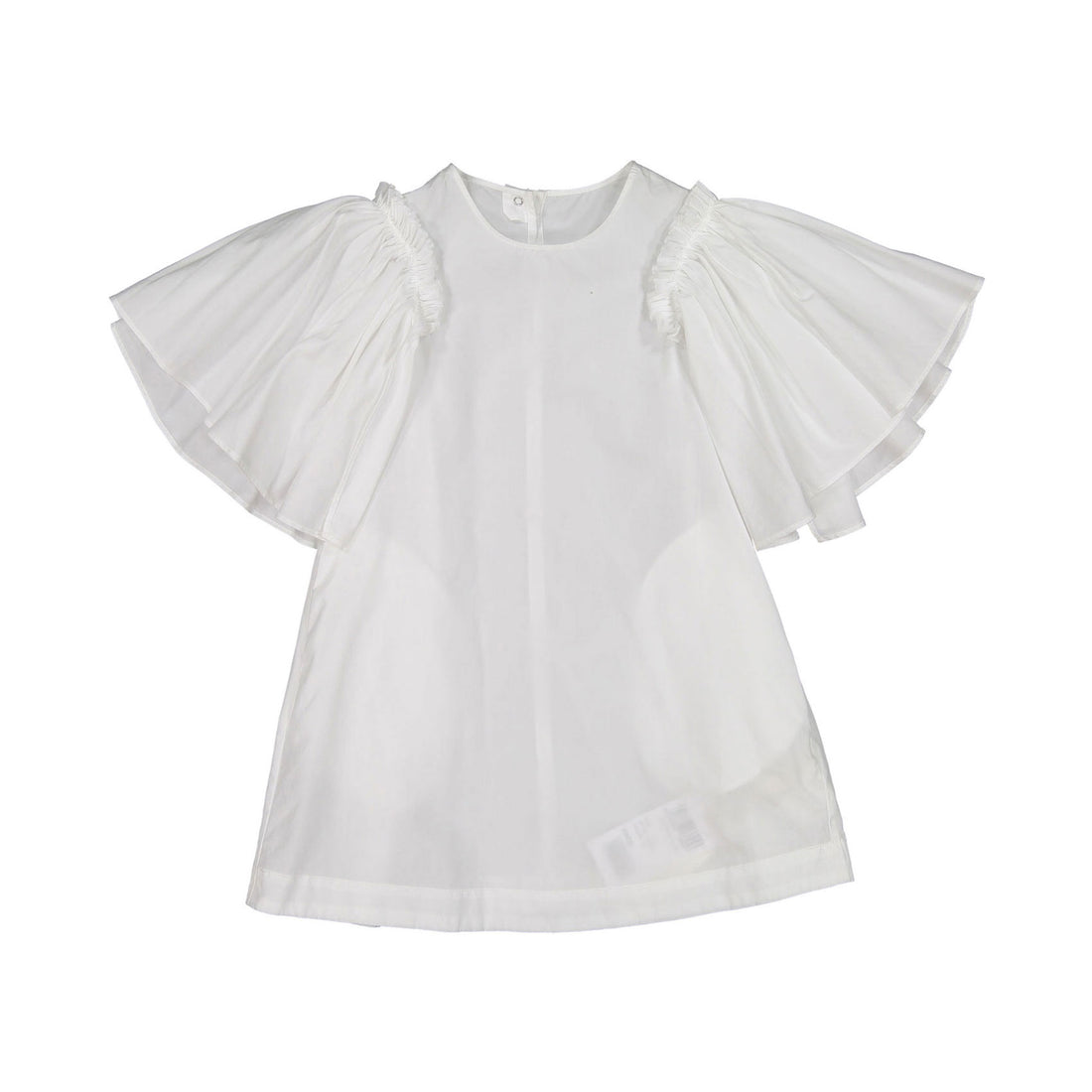 JNBY White Ruffle Sleeves Dress
