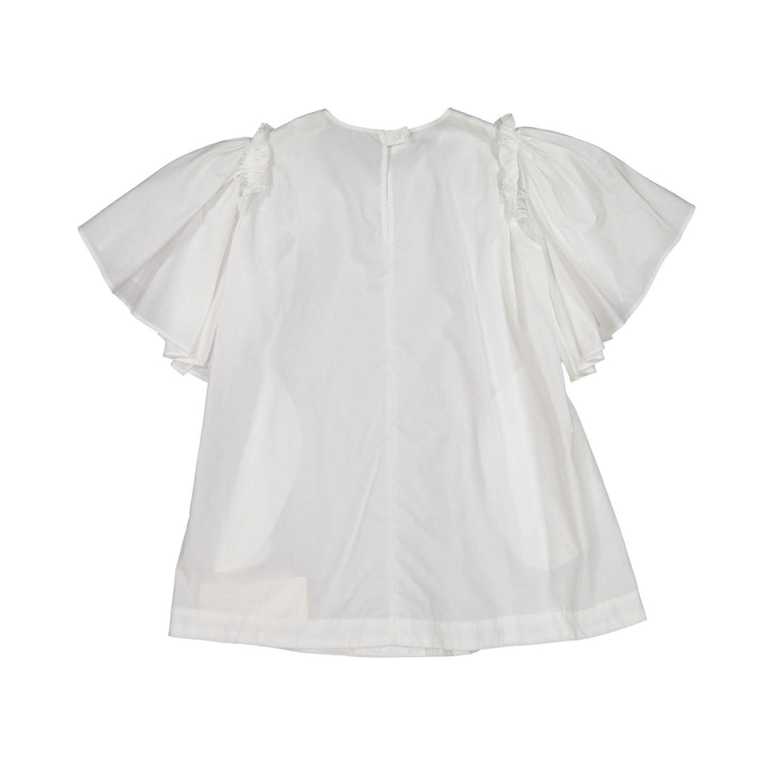 JNBY White Ruffle Sleeves Dress