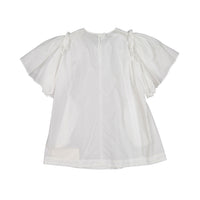 JNBY White Ruffle Sleeves Dress