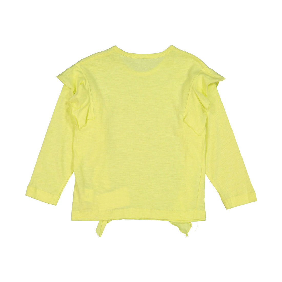 JNBY Yellow Front Ruffles Tee