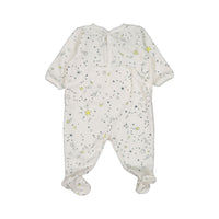 Petit Bateau Star Print Back Snap Footie