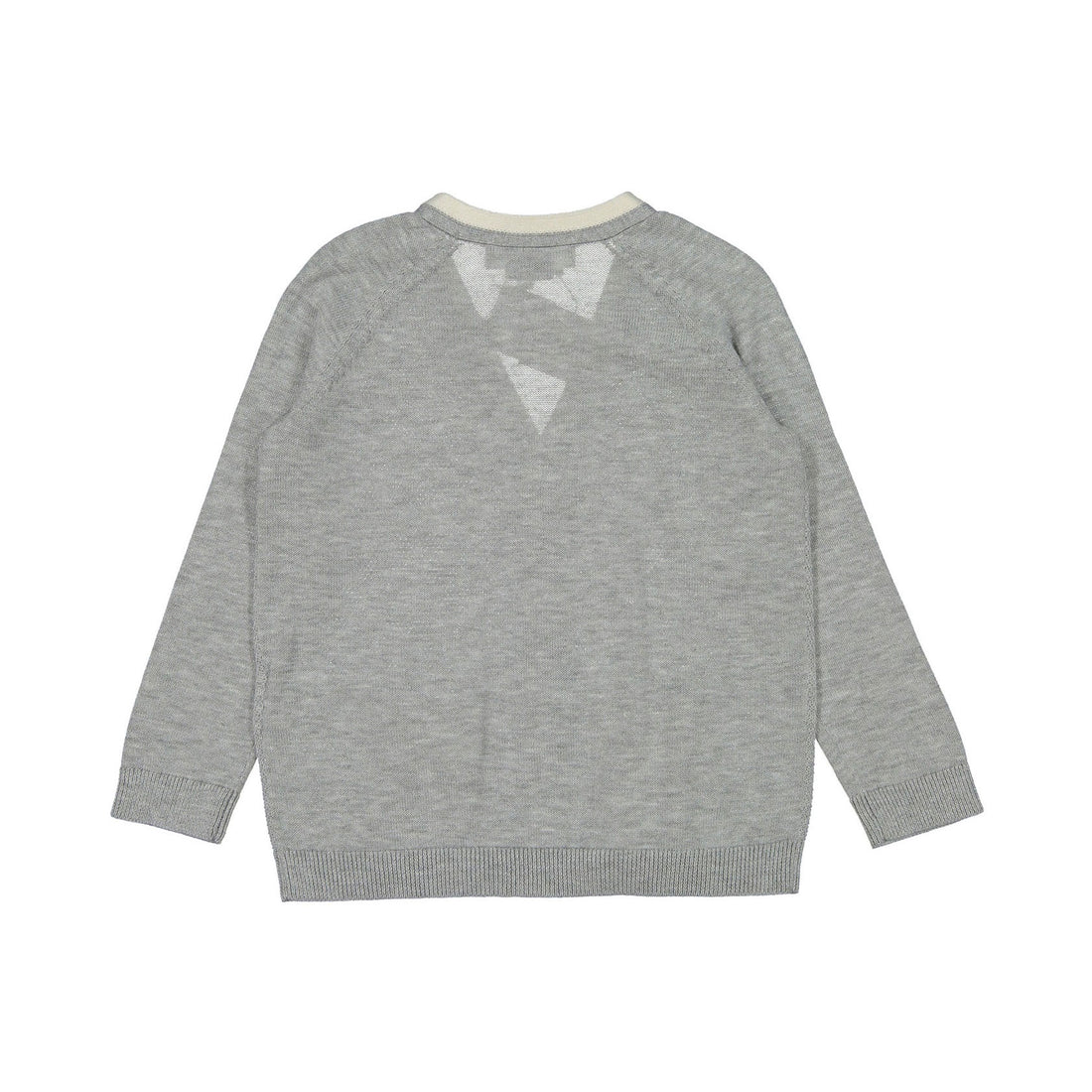 Bonpoint Grey Melange Fantaisie Cardigan