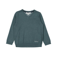 Bonpoint Emerald Knit V-neck Sweater