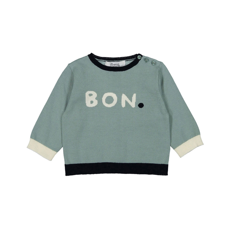 Bonpoint Slate Bon. Baby Sweater