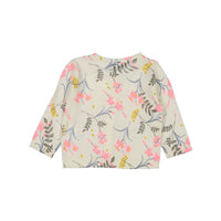 Bonpoint Natural Floral Printed Cardigan