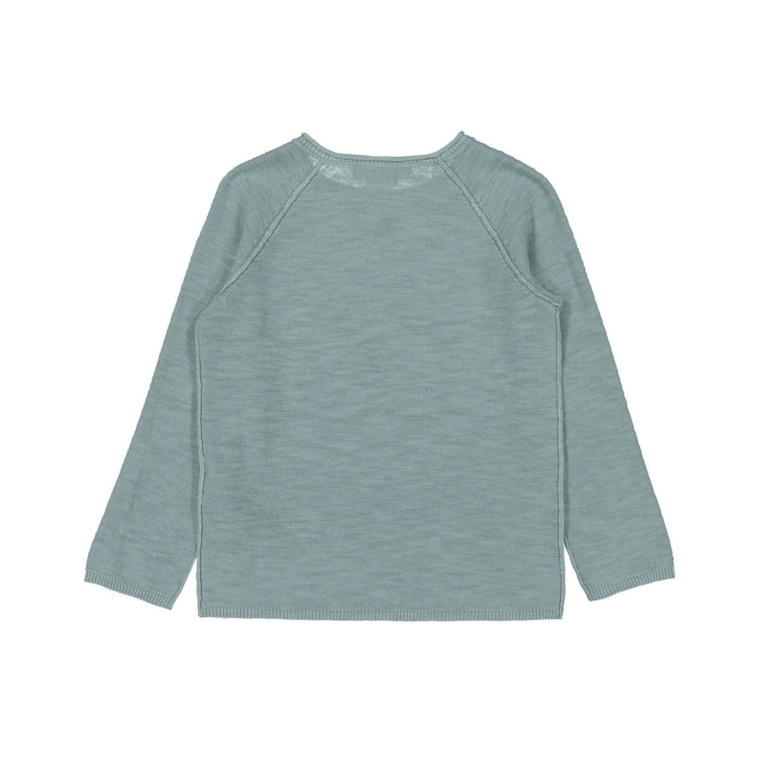 Bonpoint Green-Grey Palm Tree Sweater