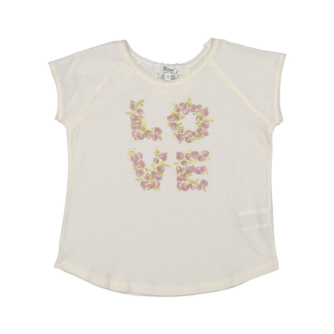 Bonpoint Ecru LOVE Tee