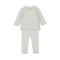 Bonpoint Cream Confetti Knit Kimono Set
