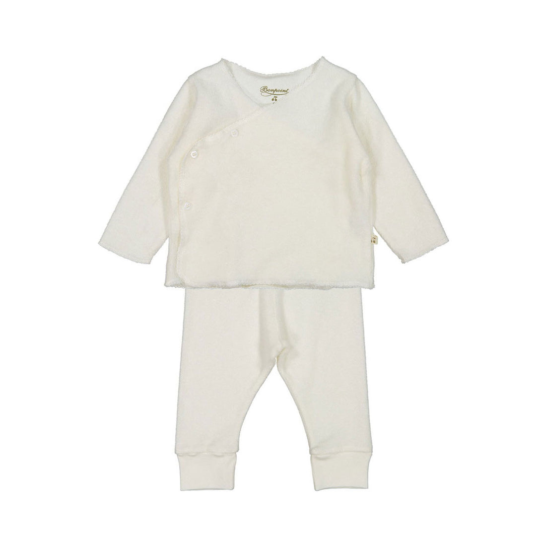 Bonpoint Cream Terry Kimono Set