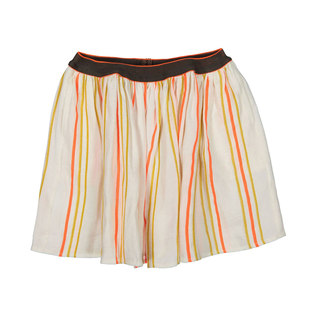 Maan White Thin Lines Hazel Flair Skirt