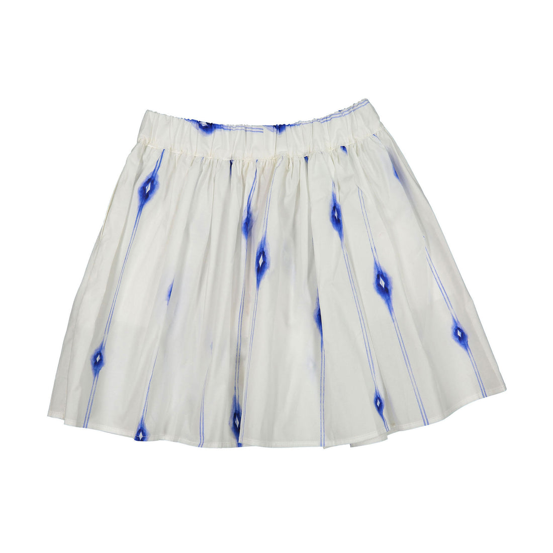 Maan White Thin Blue Lines Hazel Flair Skirt
