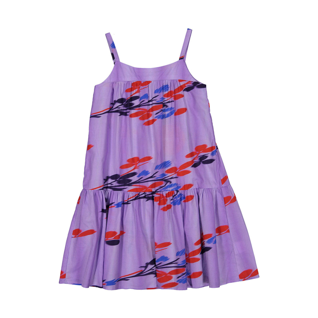 Maan Lilac Watercolor Floral Laurel Maxi Dress