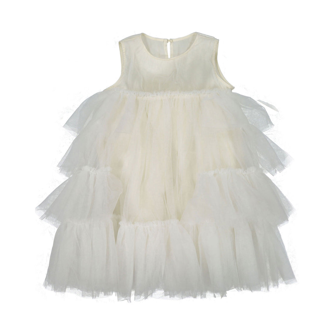 JNBY White Tulle Layered Dress