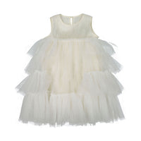 JNBY White Tulle Layered Dress