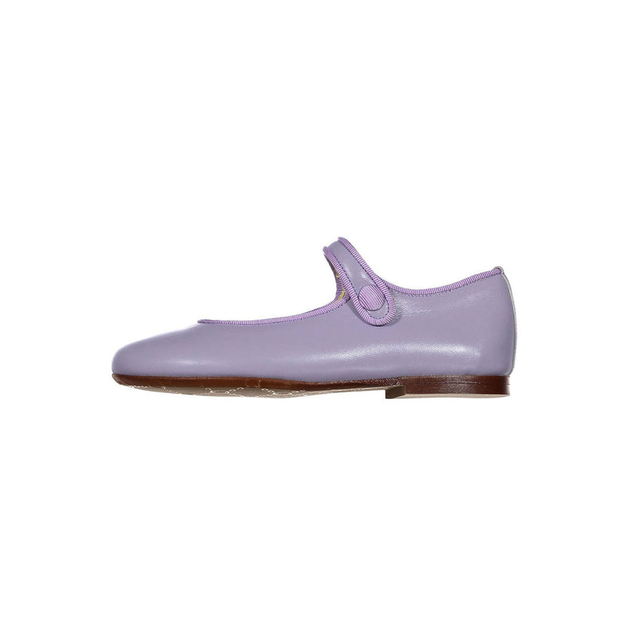 Papanatas Lilac Button Mary Janes