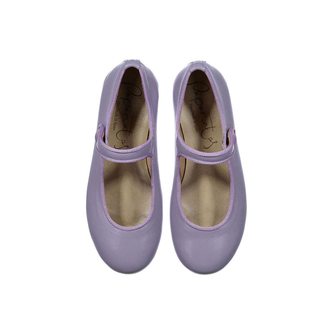 Papanatas Lilac Button Mary Janes