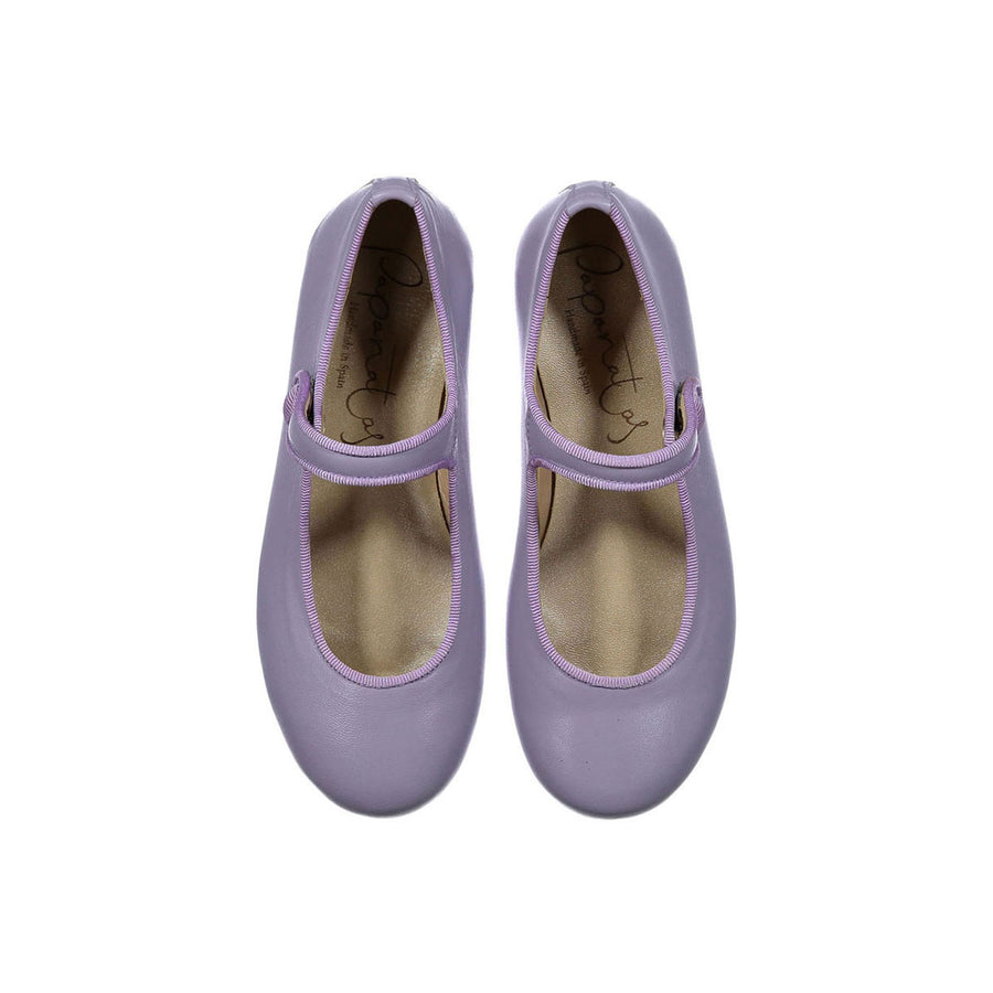 Papanatas Lilac Button Mary Janes