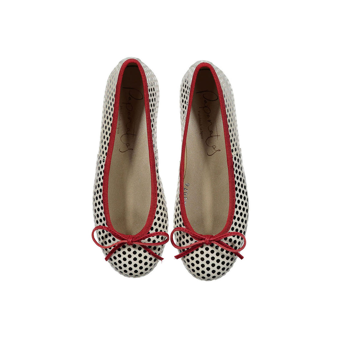 Papanatas Black Dot Ballet Flats