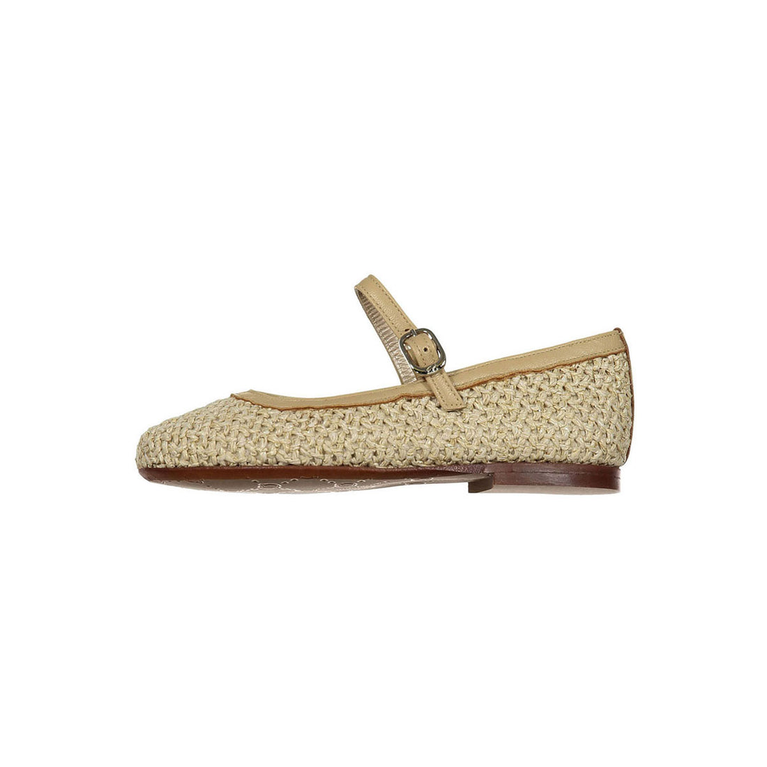 Papanatas Raffia Woven Mary Janes