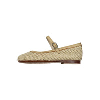 Papanatas Raffia Woven Mary Janes