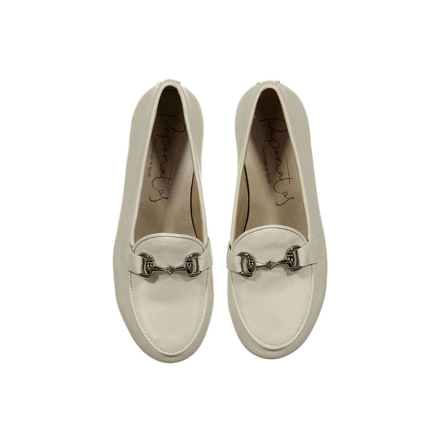 Papanatas Pearl Metallic Buckle Loafers