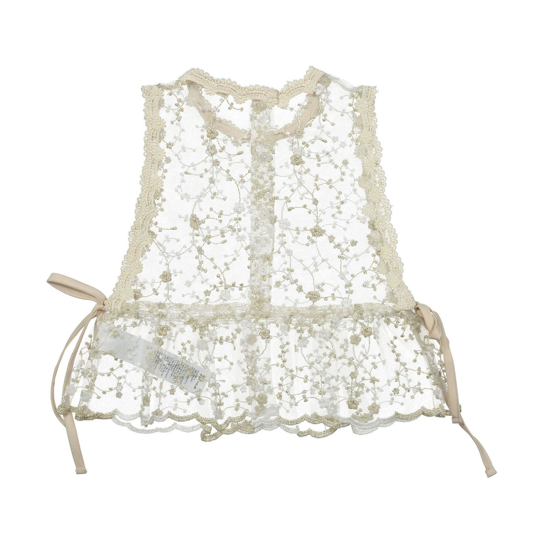 Susu and Cra Gold Mereubei Peplum Blouse