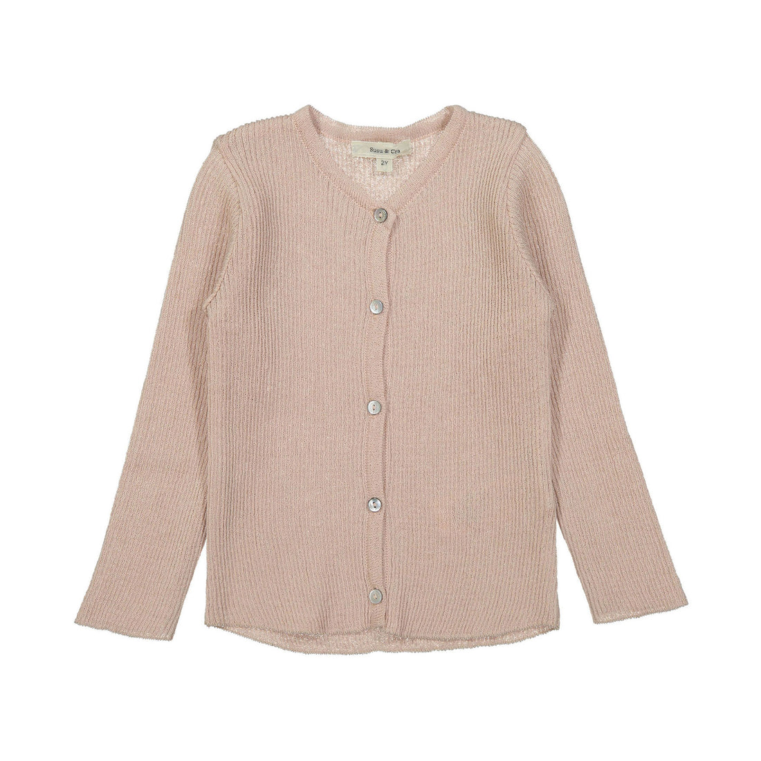 Susu and Cra Pink Knit Noi Baby Cardigan