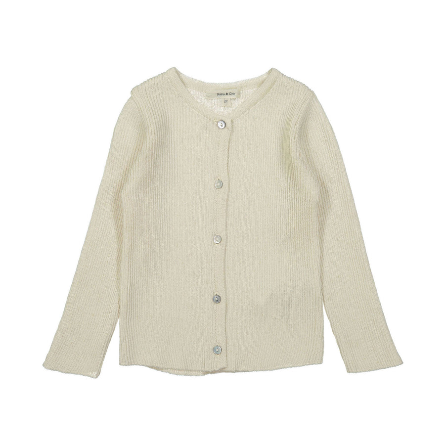 Susu and Cra Beige Knit Noi Cardigan