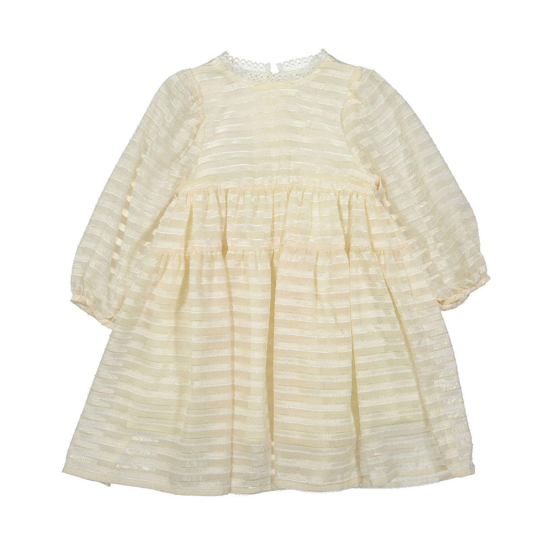 Susu and Cra Cream Illusion Dress