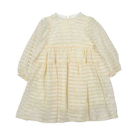 Susu and Cra Cream Illusion Dress