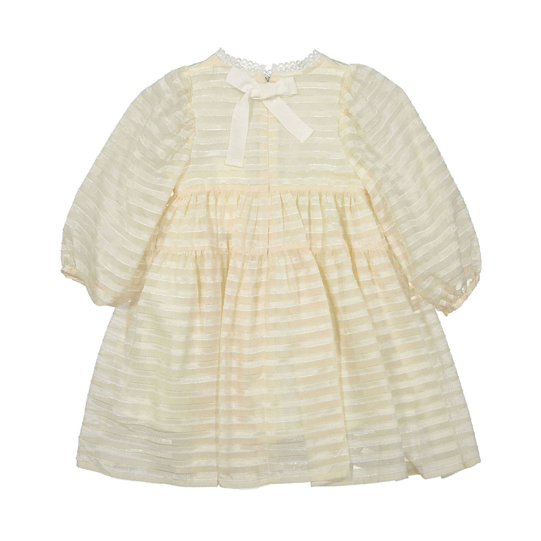 Susu and Cra Cream Illusion Dress