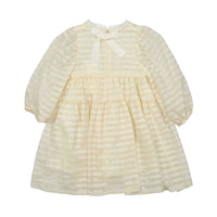 Susu and Cra Cream Illusion Dress