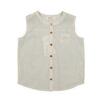 Susu and Cra Beige Weizen Sleeveless Shirt