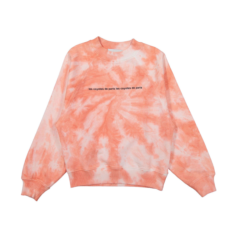 Les Coyotes de Paris Coral Tie Dye Milou Sweatshirt
