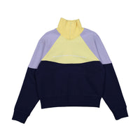 Les Coyotes de Paris Purple/Yellow Colorblock Tommy Sweatshirt