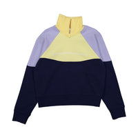 Les Coyotes de Paris Purple/Yellow Colorblock Tommy Sweatshirt