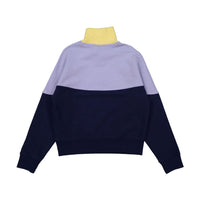 Les Coyotes de Paris Purple/Yellow Colorblock Tommy Sweatshirt
