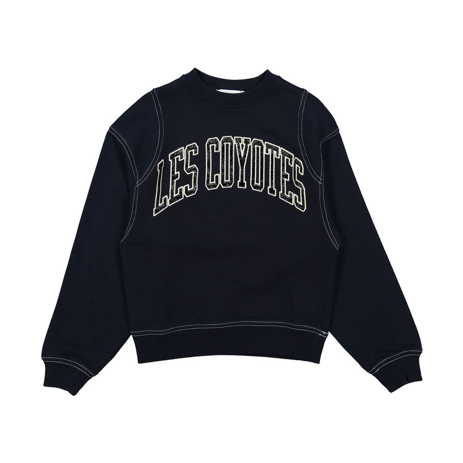 Les Coyotes de Paris Blue Melina Varsity Sweatshirt