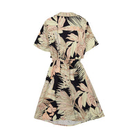 Les Coyotes de Paris Nude Tropical Fifi Tie Dress