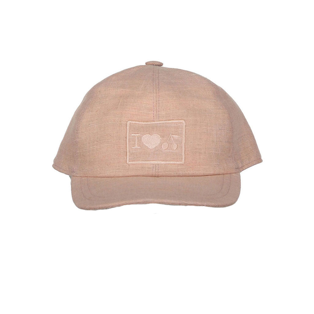 Bonpoint Blush Linen Cherry Cap