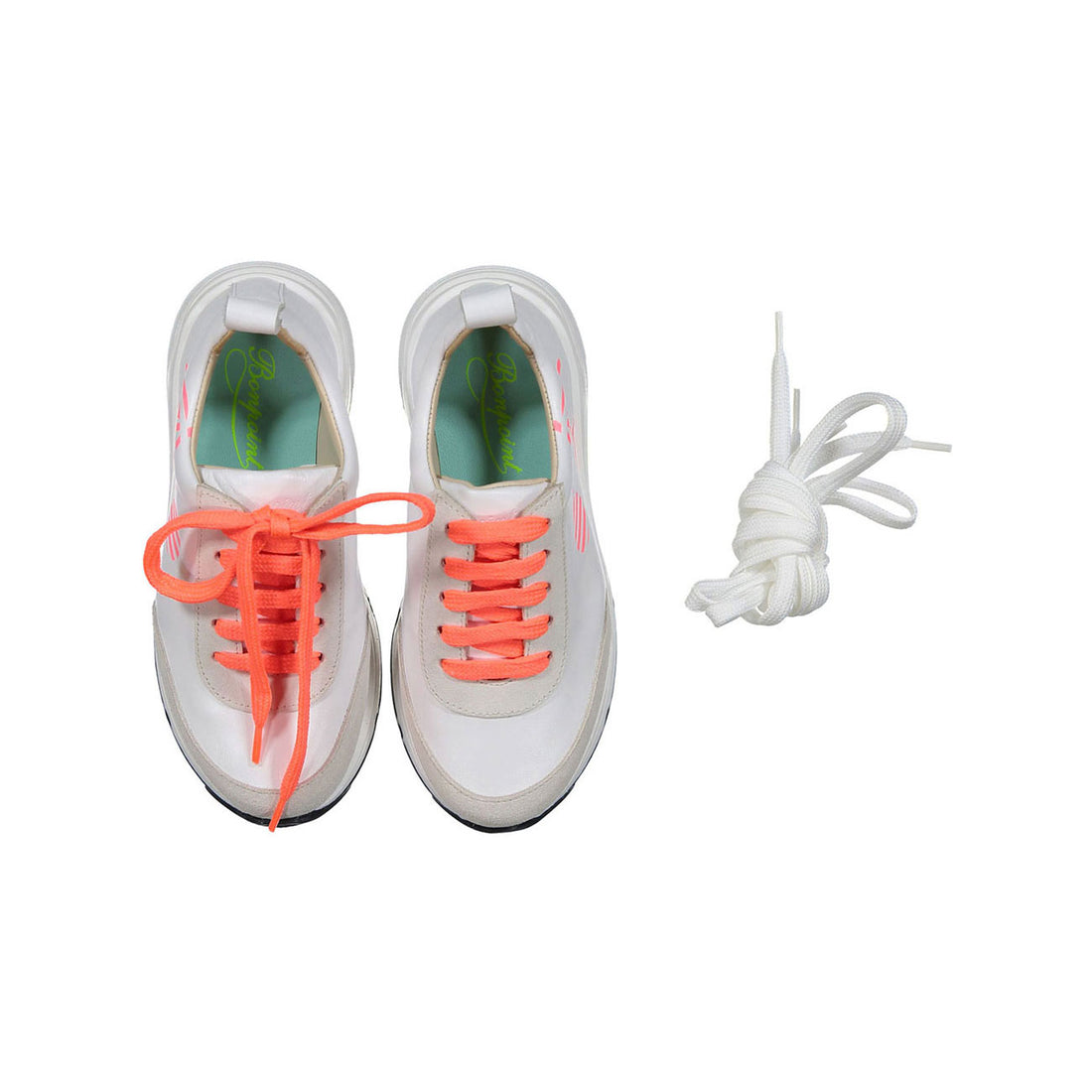 Bonpoint White Leather Trainers