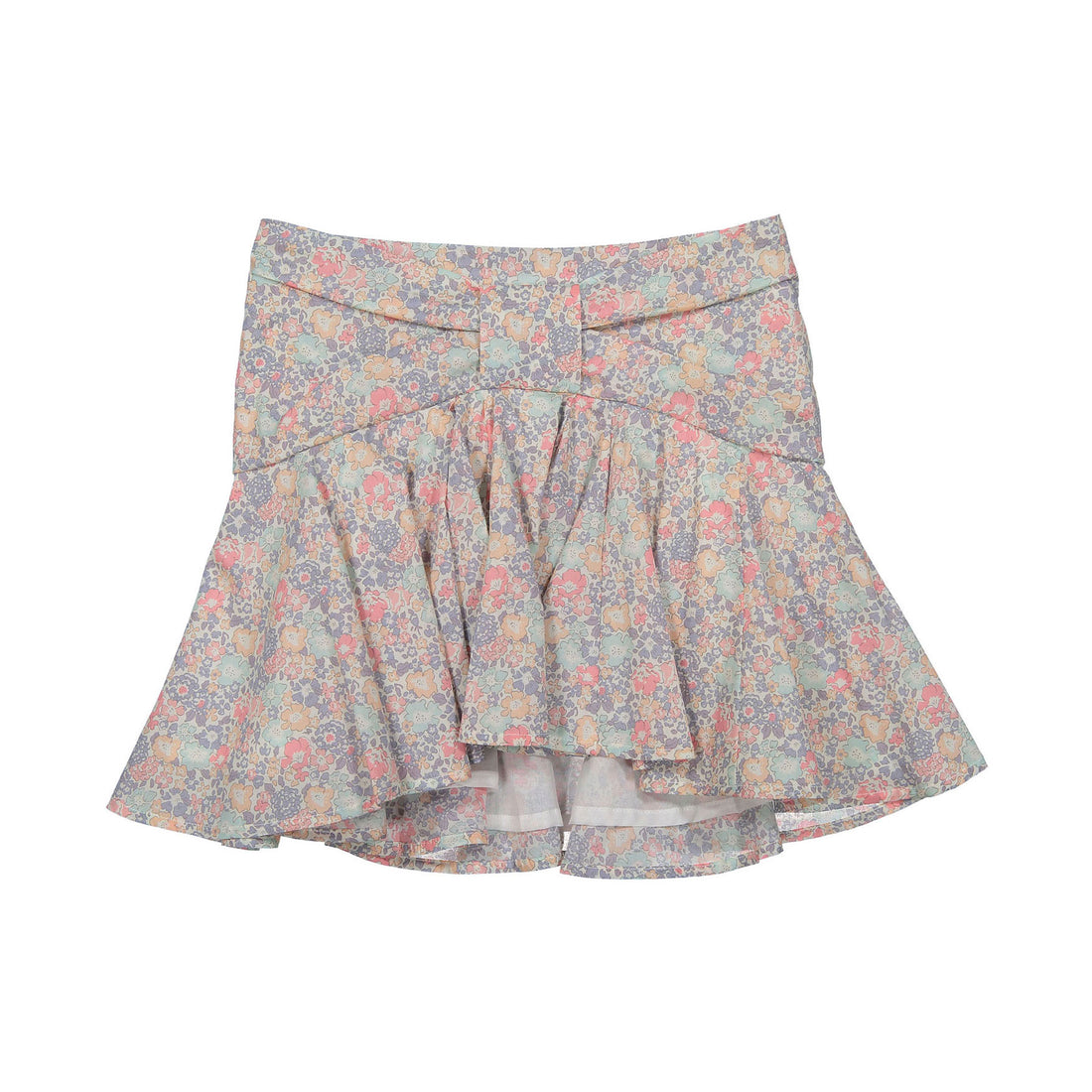 Bonpoint Purple Liberty Noeud Bow Waisted Skirt