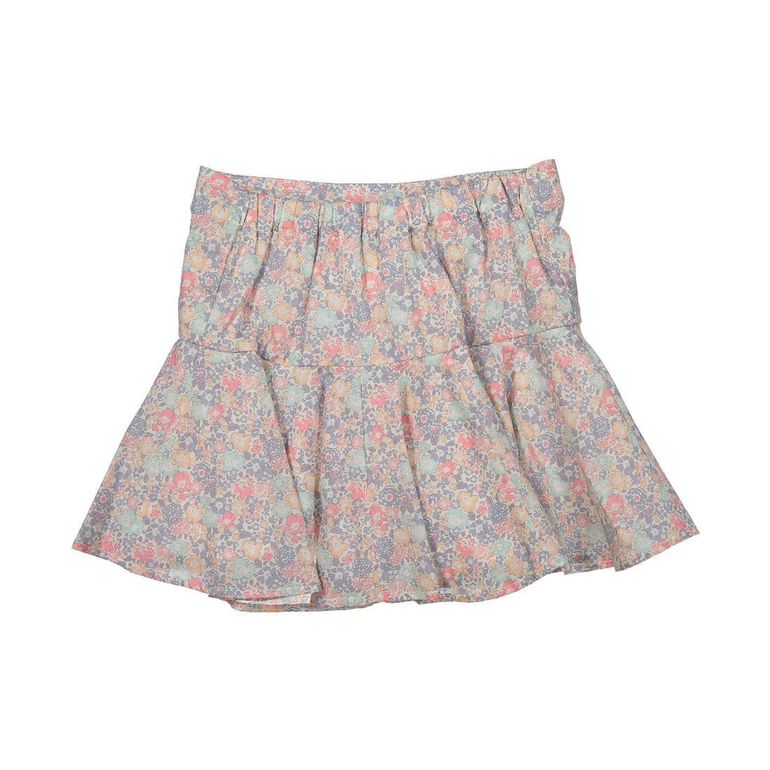 Bonpoint Purple Liberty Noeud Bow Waisted Skirt