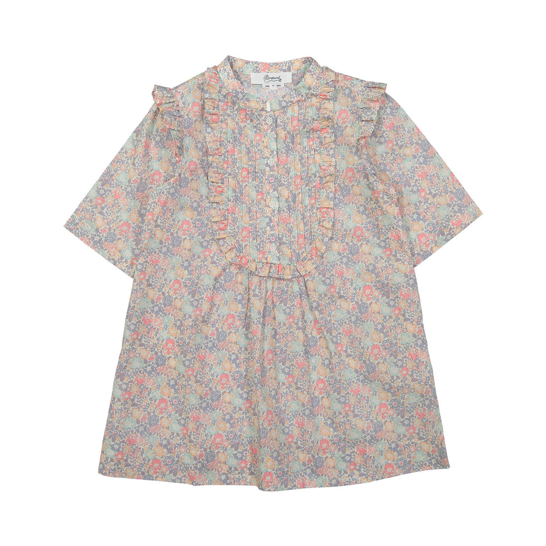 Bonpoint Purple Liberty Nalou Yoke Dress