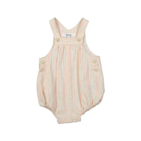Bonpoint Neon Orange Stripe Ever Romper