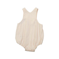 Bonpoint Neon Orange Stripe Ever Romper