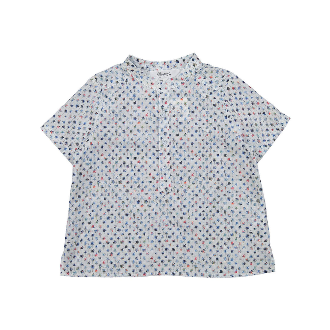 Bonpoint Blue Palm Print Cesar Tunic