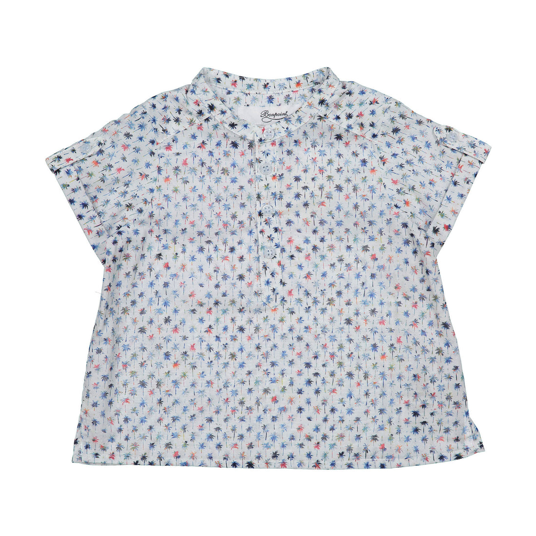 Bonpoint Blue Palm Print Emilio Baby Tunic