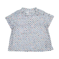 Bonpoint Blue Palm Print Emilio Baby Tunic