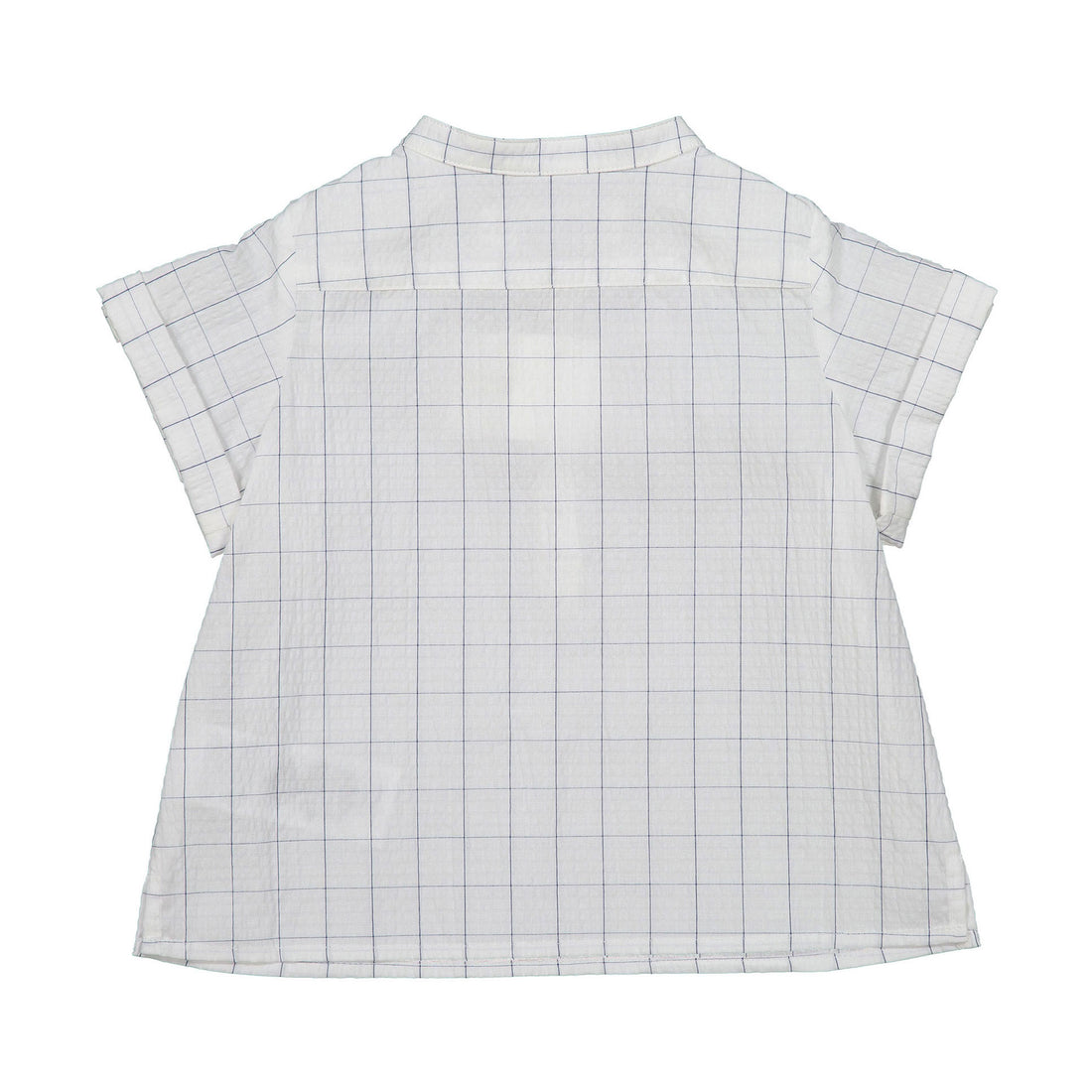 Bonpoint White Windowpane Seersucker Emilio Baby Tunic